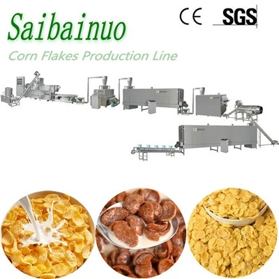 200 kg/t frokostblandinger Making Machine Corn Flakes Ekstruder