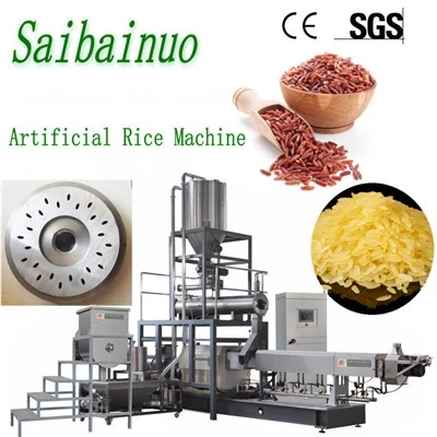 Artificial Rice Double Screw Extruder Nutrition Rice Production Line