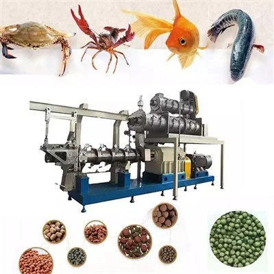 Automatisk flytende og synkende fiskematmaskin