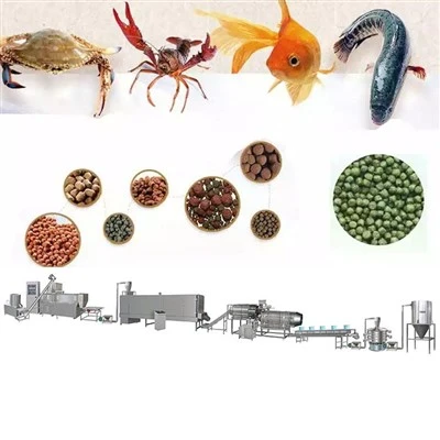 Flytende synkende Aquatic Feed Fish Food Extruder Making Machine
