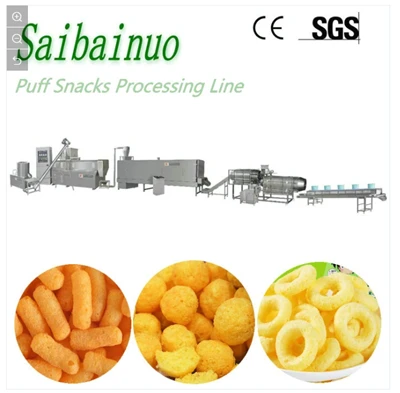 Puffed Snacks Matproduksjonslinje Billig pris