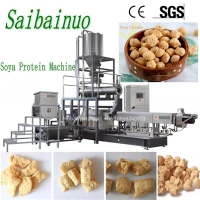 Maskiner for å lage teksturert vegetabilsk soyaprotein