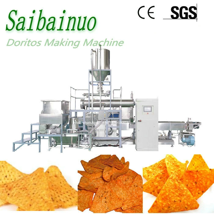 Twin Screw Extruder Steking Doritos Snacks Chips Process Machine